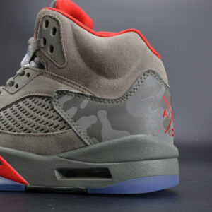 Bape X Air Jordan 5 Trophy Roomcamo University Red Mens 136027-051 - Image 4