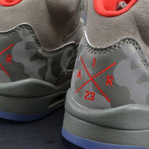 Bape X Air Jordan 5 Trophy Roomcamo University Red Mens 136027-051 - Image 6