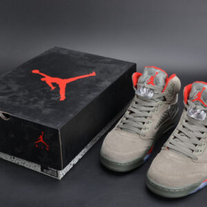 Bape X Air Jordan 5 Trophy Roomcamo University Red Mens 136027-051 - Image 8