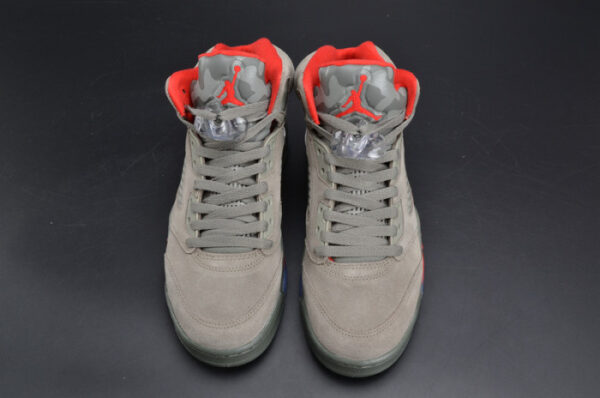 Bape X Air Jordan 5 Trophy Roomcamo University Red Mens 136027-051 - Image 9