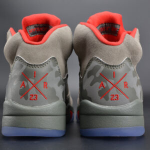 Bape X Air Jordan 5 Trophy Roomcamo University Red Mens 136027-051 - Image 12