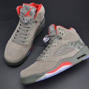 Bape X Air Jordan 5 Trophy Roomcamo University Red Mens 136027-051 - Image 17