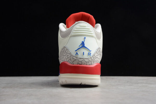 Air Jordan 3 Retro Charity Game Sail Red Mens 136064-140 - Image 4