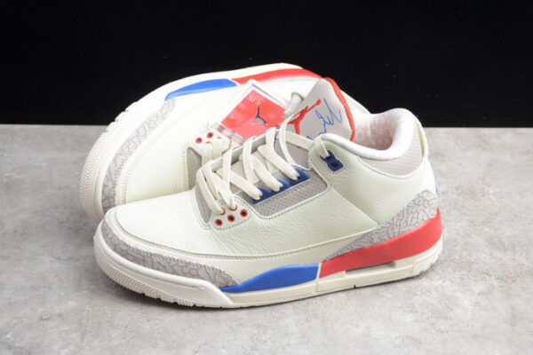 Air Jordan 3 Retro Charity Game Sail Red Mens 136064-140 - Image 10