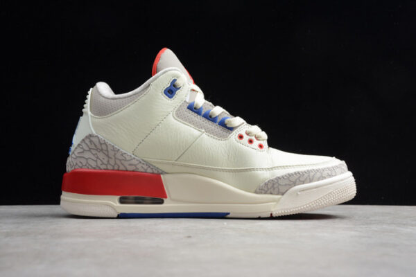 Air Jordan 3 Retro Charity Game Sail Red Mens 136064-140 - Image 15