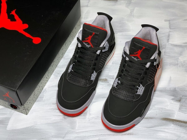 Air Jordan 4 Retro Bred 2019 Black Cement 308497-060 - Image 2