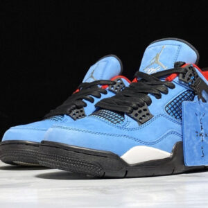 Travis Scott X Air Jordan 4 Houston Oilers University Blue 308497-406 - Image 10