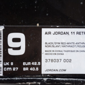 Jordan 11 Retro Bp 72-10 Black 378037-002 - Image 14