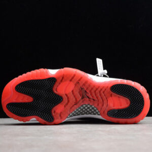 Air Jordan 11 Retro Low Bred Black/ Red Mens 528895-012 - Image 9