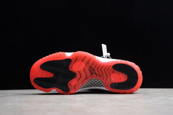 Air Jordan 11 Retro Low Bred Black/ Red Mens 528895-012 - Image 9