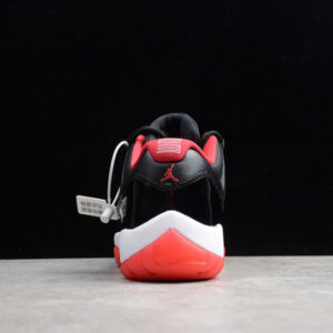 Air Jordan 11 Retro Low Bred Black/ Red Mens 528895-012 - Image 11