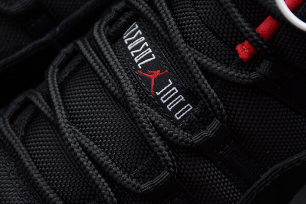 Air Jordan 11 Retro Low Bred Black/ Red Mens 528895-012 - Image 13