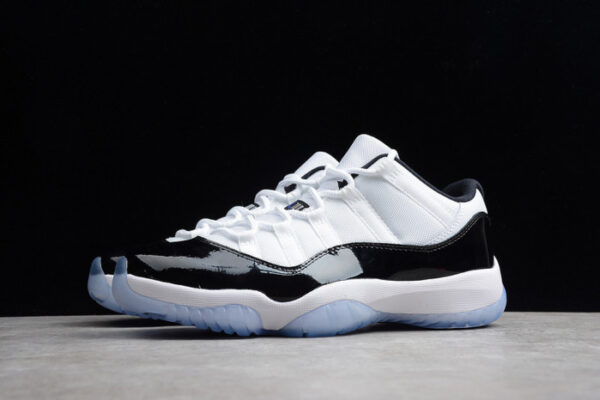 Air Jordan 11 Retro Low Concord Black/ White Mens 528895-153 - Image 13