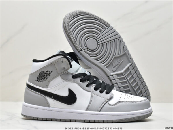 Jordan 1 Mid Light Smoke Grey 554724-092 - Image 3