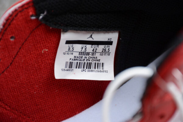 Air Jordan 1 Retro High Og Chicago Red 555088-101 - Image 10