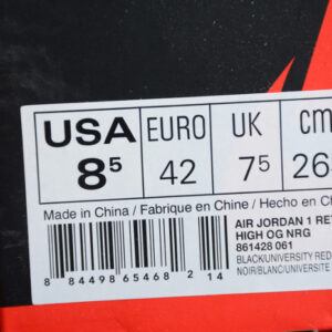 Air Jordan 1 Retro  Homage To Home Red 861428-061 - Image 12