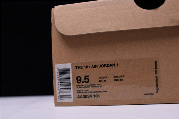 Off-White Air Jordan 1 Retro Chicago The Ten Aa3834-101 - Image 6