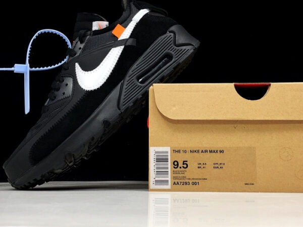 Off-White Nike Air Max 90 Black Aa7293-001 - Image 4