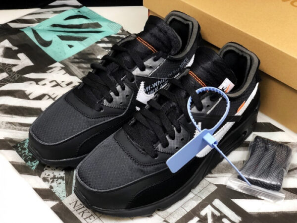 Off-White Nike Air Max 90 Black Aa7293-001 - Image 12