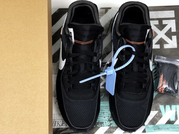 Off-White Nike Air Max 90 Black Aa7293-001 - Image 15