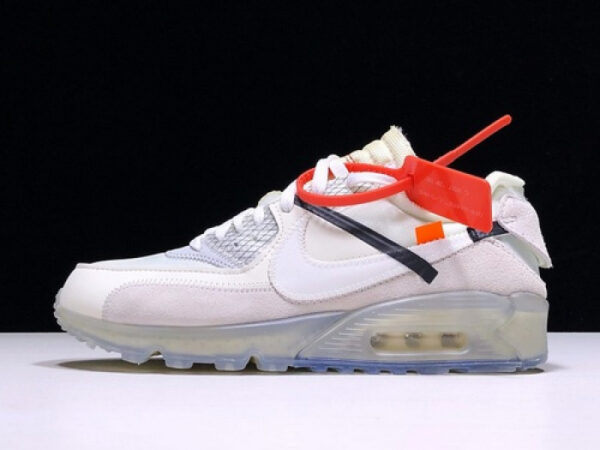 Off-White X Nike Air Max 90 Sail Muslin Virgil Abloh Aa7293-100