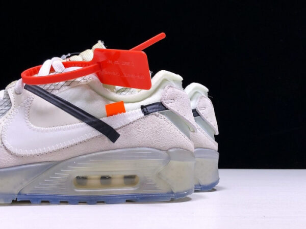 Off-White X Nike Air Max 90 Sail Muslin Virgil Abloh Aa7293-100 - Image 16