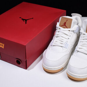 Levis X Air Jordan 4 White Ao2571-100 - Image 3