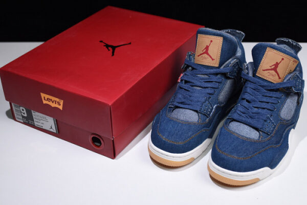 Levis X Nike Air Jordan 4 Denim Ao2571-401 - Image 16