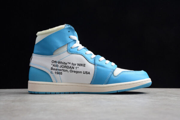 Off-White Air Jordan 1 Powder Blue Unc Aq0818-148 - Image 4