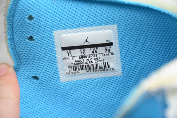 Off-White Air Jordan 1 Powder Blue Unc Aq0818-148 - Image 7