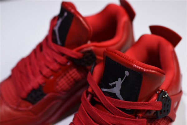 Air Jordan 4 Fire Red Gum Singles Day Av3914-600 - Image 4