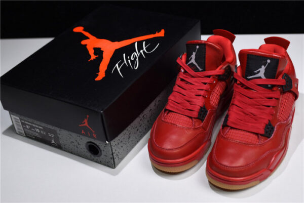 Air Jordan 4 Fire Red Gum Singles Day Av3914-600 - Image 6