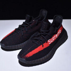Adidas Supreme Yeezy Boost 350 V2 Black And Red - Image 6