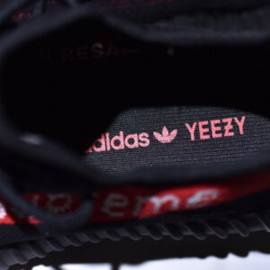 Adidas Supreme Yeezy Boost 350 V2 Black And Red - Image 7