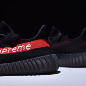 Adidas Supreme Yeezy Boost 350 V2 Black And Red - Image 9