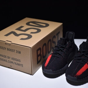 Adidas Supreme Yeezy Boost 350 V2 Black And Red - Image 10