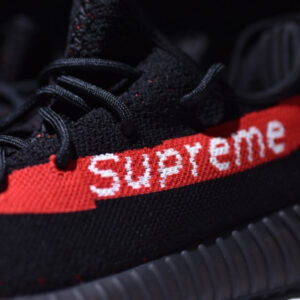 Adidas Supreme Yeezy Boost 350 V2 Black And Red - Image 11