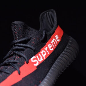 Adidas Supreme Yeezy Boost 350 V2 Black And Red - Image 14