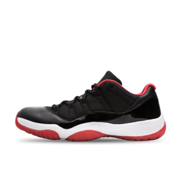 Air Jordan 11 Retro Low Bred Black/ Red Mens 528895-012