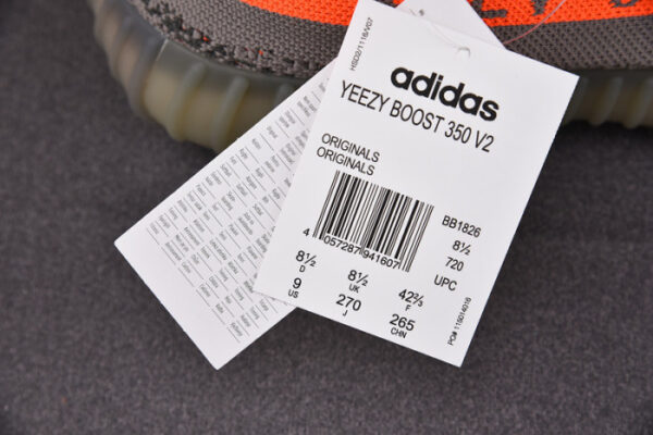 Adidas Yeezy Boost 350 V2 Beluga Solar Red Bb1826 - Image 6