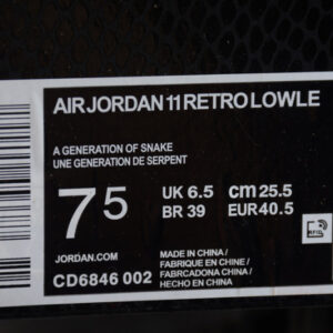 Air Jordan 11 Low Snakeskin Light Bone Cd6846-002 - Image 13