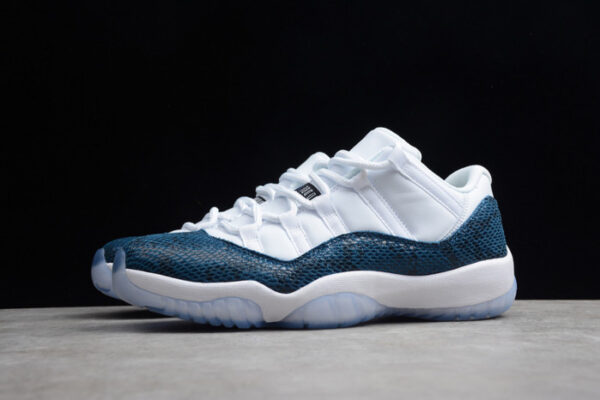 Air Jordan 11 Low Blue Snakeskin Cd6846-102 - Image 11