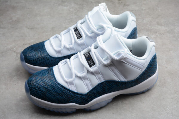 Air Jordan 11 Low Blue Snakeskin Cd6846-102 - Image 12