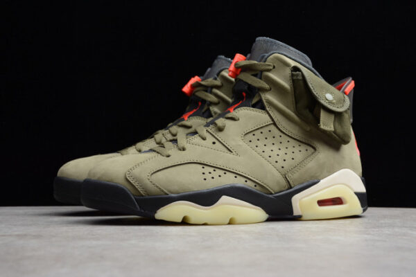 Nike Air Jordan 6 Retro GS x Travis Scott ?Olive? CN1085-200 - Image 6