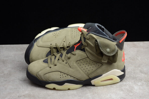 Nike Air Jordan 6 Retro GS x Travis Scott ?Olive? CN1085-200 - Image 10