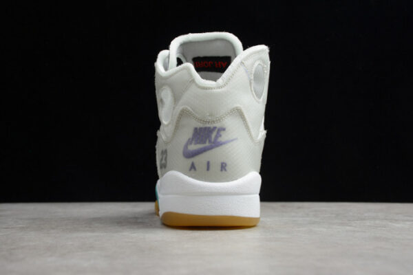 Off-White Air Jordan 5 White Green Purple Ct8480-105 - Image 3