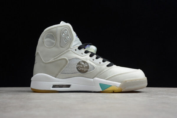 Off-White Air Jordan 5 White Green Purple Ct8480-105 - Image 4