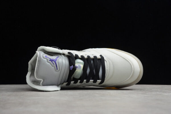 Off-White Air Jordan 5 White Green Purple Ct8480-105 - Image 12
