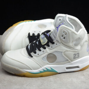 Off-White Air Jordan 5 White Green Purple Ct8480-105 - Image 16