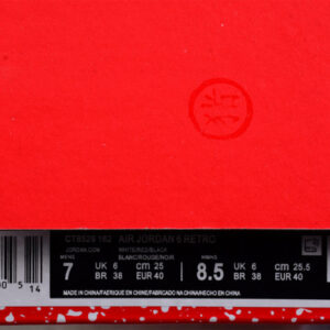 Air Jordan 6 Red Oreo Ct8529-162 - Image 5